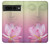W3511 Lotus flower Buddhism Hülle Schutzhülle Taschen und Leder Flip für Google Pixel 7 Pro