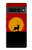 W3513 Deer Sunset Hülle Schutzhülle Taschen und Leder Flip für Google Pixel 7 Pro