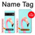 W3708 Pink Flamingo Hülle Schutzhülle Taschen und Leder Flip für Google Pixel 7 Pro