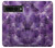 W3713 Purple Quartz Amethyst Graphic Printed Hülle Schutzhülle Taschen und Leder Flip für Google Pixel 7 Pro