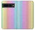 W3849 Colorful Vertical Colors Hülle Schutzhülle Taschen und Leder Flip für Google Pixel 7 Pro