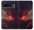 W3897 Red Nebula Space Hülle Schutzhülle Taschen und Leder Flip für Google Pixel 7 Pro