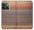 W3752 Zigzag Fabric Pattern Graphic Printed Hülle Schutzhülle Taschen und Leder Flip für OnePlus Ace Pro