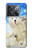 W3794 Arctic Polar Bear and Seal Paint Hülle Schutzhülle Taschen und Leder Flip für OnePlus Ace Pro