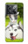 W3795 Kitten Cat Playful Siberian Husky Dog Paint Hülle Schutzhülle Taschen und Leder Flip für OnePlus Ace Pro
