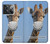 W3806 Funny Giraffe Hülle Schutzhülle Taschen und Leder Flip für OnePlus Ace Pro