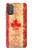 W1603 Canada Flag Old Vintage Hülle Schutzhülle Taschen und Leder Flip für Motorola Moto G Power 2022, G Play 2023