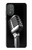 W1672 Retro Microphone Jazz Music Hülle Schutzhülle Taschen und Leder Flip für Motorola Moto G Power 2022, G Play 2023