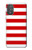 W2364 Red and White Striped Hülle Schutzhülle Taschen und Leder Flip für Motorola Moto G Power 2022, G Play 2023