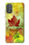 W2523 Canada Autumn Maple Leaf Hülle Schutzhülle Taschen und Leder Flip für Motorola Moto G Power 2022, G Play 2023