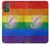 W2899 Rainbow LGBT Gay Pride Flag Hülle Schutzhülle Taschen und Leder Flip für Motorola Moto G Power 2022, G Play 2023