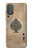 W2928 Vintage Spades Ace Card Hülle Schutzhülle Taschen und Leder Flip für Motorola Moto G Power 2022, G Play 2023