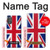 W3103 Flag of The United Kingdom Hülle Schutzhülle Taschen und Leder Flip für Motorola Moto G Power 2022, G Play 2023