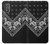 W3363 Bandana Black Pattern Hülle Schutzhülle Taschen und Leder Flip für Motorola Moto G Power 2022, G Play 2023