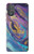 W3676 Colorful Abstract Marble Stone Hülle Schutzhülle Taschen und Leder Flip für Motorola Moto G Power 2022, G Play 2023