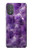 W3713 Purple Quartz Amethyst Graphic Printed Hülle Schutzhülle Taschen und Leder Flip für Motorola Moto G Power 2022, G Play 2023