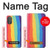 W3799 Cute Vertical Watercolor Rainbow Hülle Schutzhülle Taschen und Leder Flip für Motorola Moto G Power 2022, G Play 2023