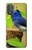 W3839 Bluebird of Happiness Blue Bird Hülle Schutzhülle Taschen und Leder Flip für Motorola Moto G Power 2022, G Play 2023