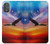 W3841 Bald Eagle Flying Colorful Sky Hülle Schutzhülle Taschen und Leder Flip für Motorola Moto G Power 2022, G Play 2023