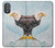 W3843 Bald Eagle On Ice Hülle Schutzhülle Taschen und Leder Flip für Motorola Moto G Power 2022, G Play 2023