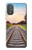 W3866 Railway Straight Train Track Hülle Schutzhülle Taschen und Leder Flip für Motorola Moto G Power 2022, G Play 2023