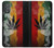 W3890 Reggae Rasta Flag Smoke Hülle Schutzhülle Taschen und Leder Flip für Motorola Moto G Power 2022, G Play 2023