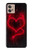 W3682 Devil Heart Hülle Schutzhülle Taschen und Leder Flip für Motorola Moto G32