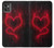 W3682 Devil Heart Hülle Schutzhülle Taschen und Leder Flip für Motorola Moto G32