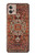 W3813 Persian Carpet Rug Pattern Hülle Schutzhülle Taschen und Leder Flip für Motorola Moto G32