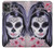 W3821 Sugar Skull Steam Punk Girl Gothic Hülle Schutzhülle Taschen und Leder Flip für Motorola Moto G32
