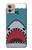 W3825 Cartoon Shark Sea Diving Hülle Schutzhülle Taschen und Leder Flip für Motorola Moto G32