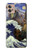 W3851 World of Art Van Gogh Hokusai Da Vinci Hülle Schutzhülle Taschen und Leder Flip für Motorola Moto G32