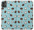 W3860 Coconut Dot Pattern Hülle Schutzhülle Taschen und Leder Flip für Motorola Moto G32