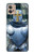 W3864 Medieval Templar Heavy Armor Knight Hülle Schutzhülle Taschen und Leder Flip für Motorola Moto G32