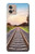 W3866 Railway Straight Train Track Hülle Schutzhülle Taschen und Leder Flip für Motorola Moto G32