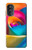 W1671 Rainbow Colorful Rose Hülle Schutzhülle Taschen und Leder Flip für Motorola Moto G52, G82 5G