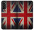 W2894 Vintage British Flag Hülle Schutzhülle Taschen und Leder Flip für Motorola Moto G52, G82 5G