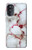 W2920 Bloody Marble Hülle Schutzhülle Taschen und Leder Flip für Motorola Moto G52, G82 5G