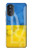 W3006 Ukraine Football Soccer Hülle Schutzhülle Taschen und Leder Flip für Motorola Moto G52, G82 5G