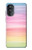 W3507 Colorful Rainbow Pastel Hülle Schutzhülle Taschen und Leder Flip für Motorola Moto G52, G82 5G