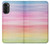 W3507 Colorful Rainbow Pastel Hülle Schutzhülle Taschen und Leder Flip für Motorola Moto G52, G82 5G