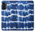 W3671 Blue Tie Dye Hülle Schutzhülle Taschen und Leder Flip für Motorola Moto G52, G82 5G