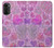W3710 Pink Love Heart Hülle Schutzhülle Taschen und Leder Flip für Motorola Moto G52, G82 5G