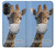 W3806 Funny Giraffe Hülle Schutzhülle Taschen und Leder Flip für Motorola Moto G52, G82 5G