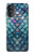 W3809 Mermaid Fish Scale Hülle Schutzhülle Taschen und Leder Flip für Motorola Moto G52, G82 5G