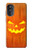 W3828 Pumpkin Halloween Hülle Schutzhülle Taschen und Leder Flip für Motorola Moto G52, G82 5G
