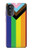 W3846 Pride Flag LGBT Hülle Schutzhülle Taschen und Leder Flip für Motorola Moto G52, G82 5G