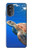 W3898 Sea Turtle Hülle Schutzhülle Taschen und Leder Flip für Motorola Moto G52, G82 5G