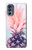 W3711 Pink Pineapple Hülle Schutzhülle Taschen und Leder Flip für Motorola Moto G62 5G