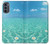 W3720 Summer Ocean Beach Hülle Schutzhülle Taschen und Leder Flip für Motorola Moto G62 5G